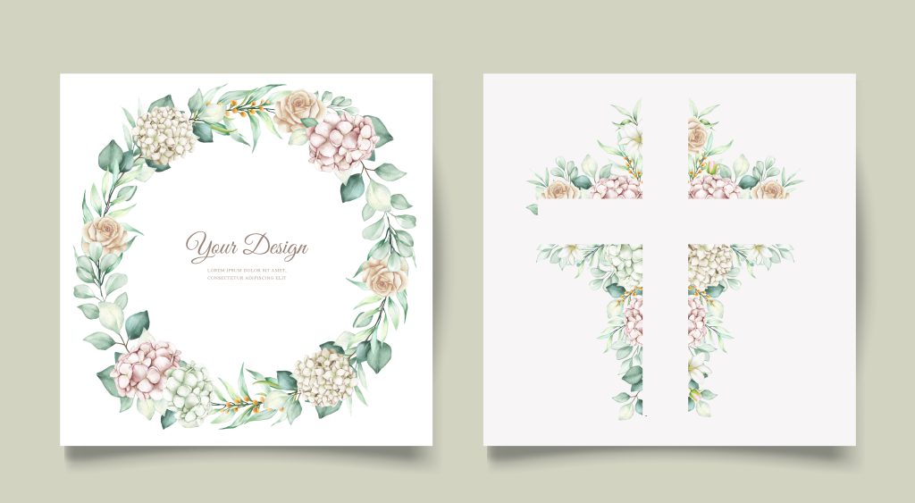 Delikatne zaproszenie komunijne w stylu klasycznym z eukaliptusem i pastelowymi kwiatami